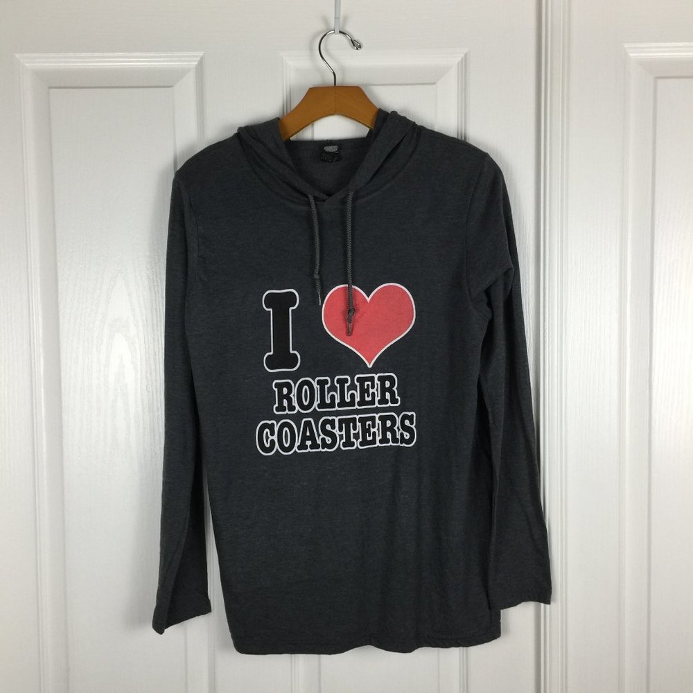 Roller Coasters Boys Medium Light Weight Hoodie